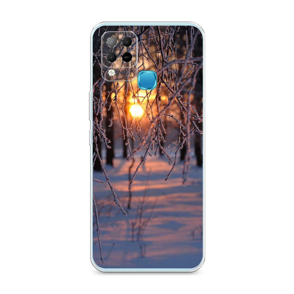 

Чехол на Infinix HOT 10S "Зима 7", Оранжевый;розовый;черный, 3100250-2