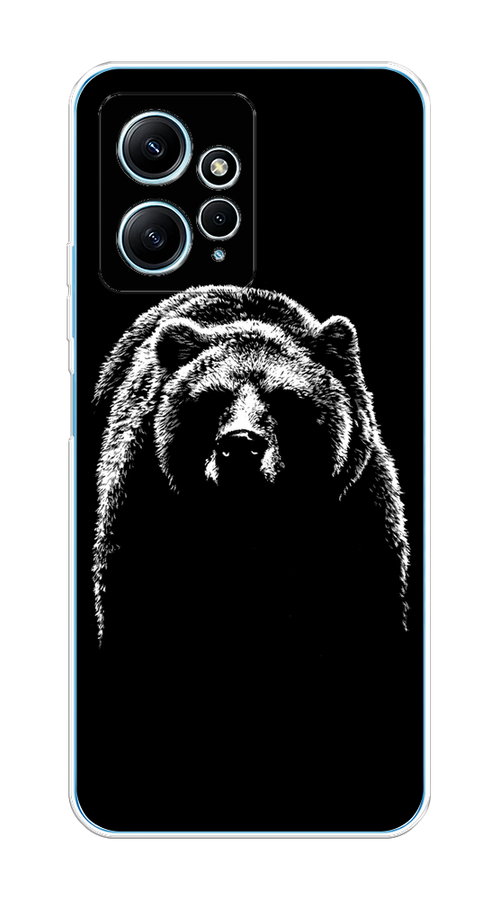 

Чехол Homey на Xiaomi Redmi Note 12 4G "Медведь в ночи", Белый;черный, 318350-1
