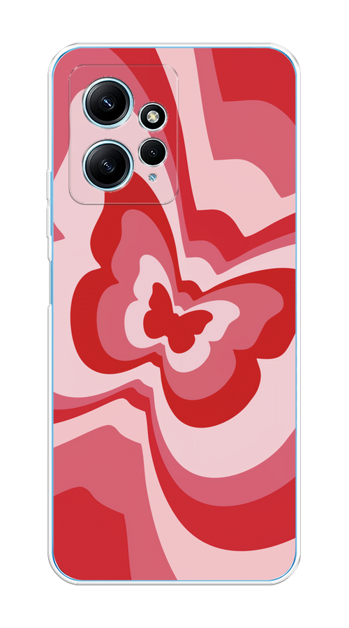 

Чехол Homey на Xiaomi Redmi Note 12 4G "Бабочка в стиле хиппи"", Красный;розовый, 318350-1