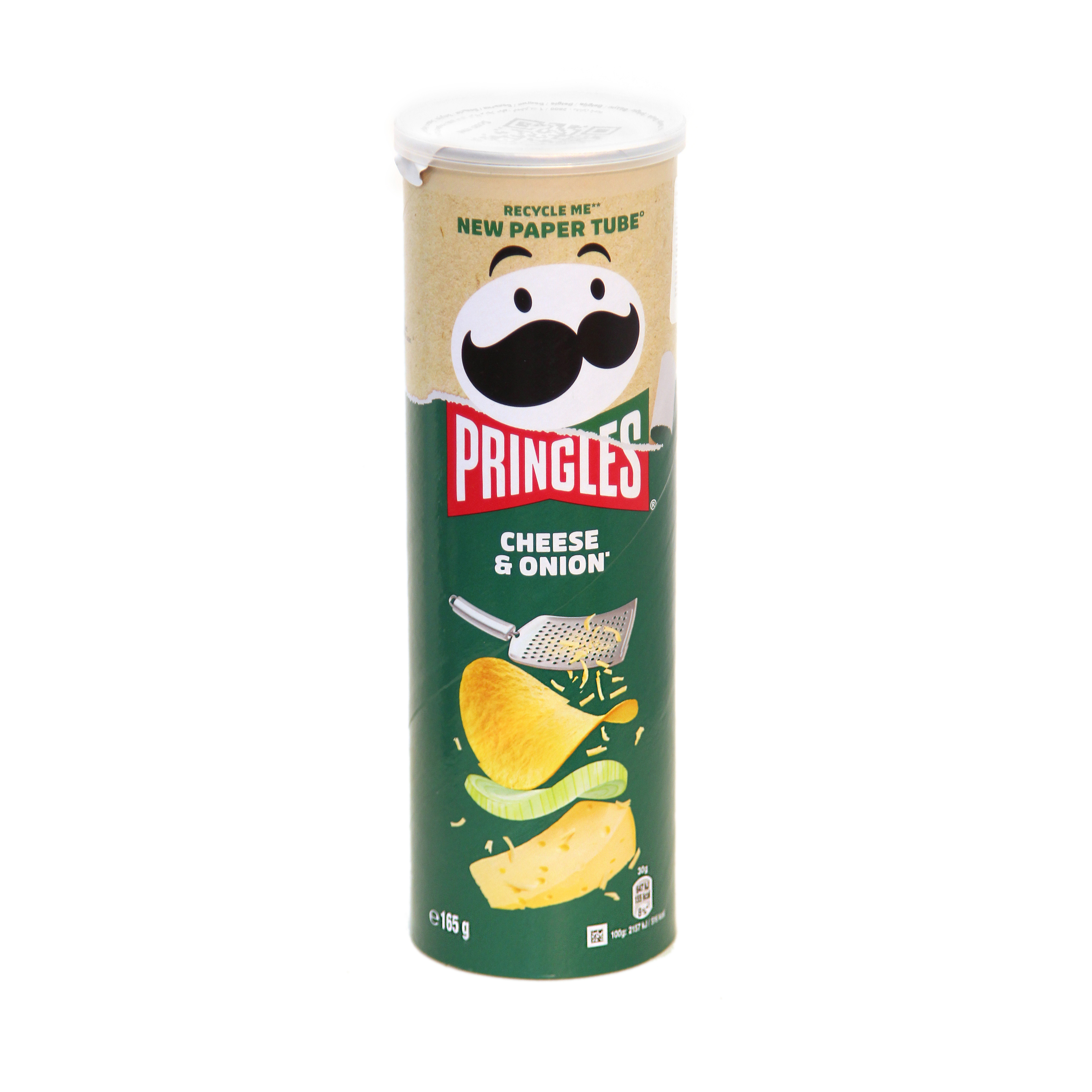 Чипсы Pringles картофельные с луком и сыром, 165 г, 19 шт