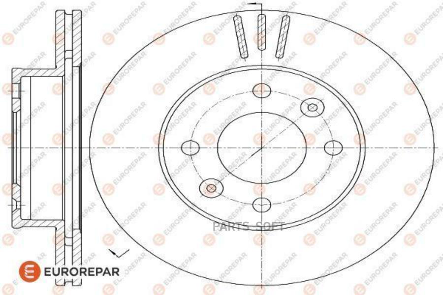 

EUROREPAR 1618870480 Диск тормозной HYUNDAI i10 07 , KIA PICANTO 04 1шт