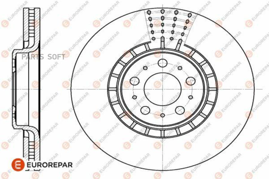 

EUROREPAR 1642753980 Диск тормозной VOLVO XC90 I (275) 2.5 T AWD 02 1шт