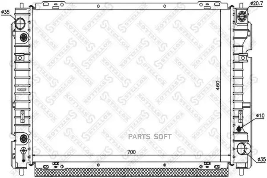 

10-25775-SX_радиатор системы охлаждения! АКПП\ Mazda Tribute 2.0 01>