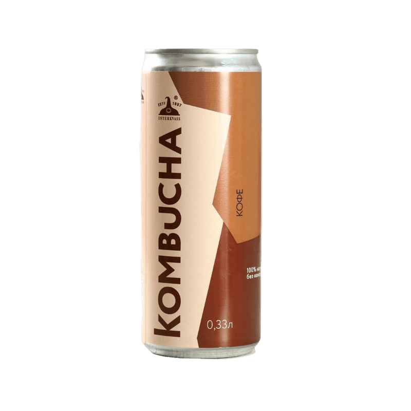 Комбуча Interkvass Kombucha Кофе 0,33 л