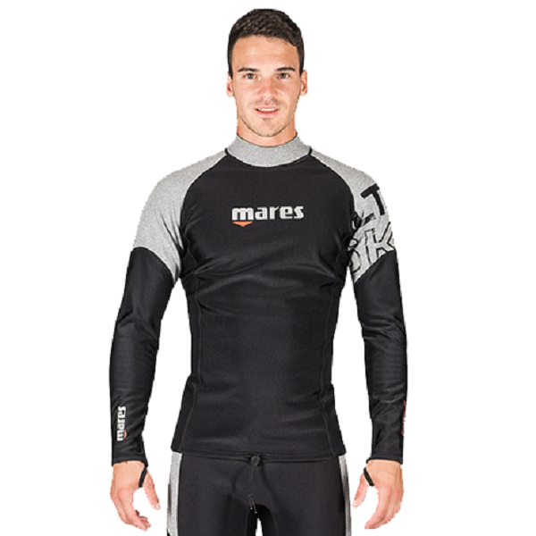 

Мужская футболка с длинным рукавом Mares Ultra Skin, Серый;черный, 412389