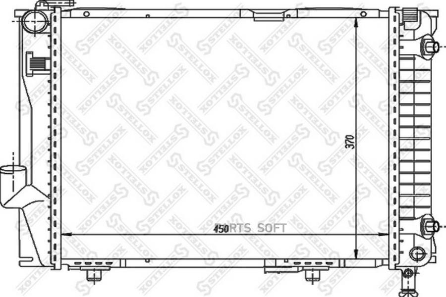 

10-25907-SX_радиатор системы охлаждения! без AC\ MB W124 2.6-3.2 85>