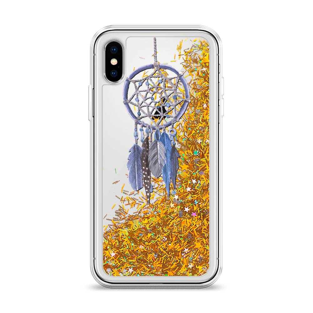 

Чехол Awog на Apple iPhone XS (10S) / Айфон XS (10S) "Синий ловец снов акварель", 11890-1