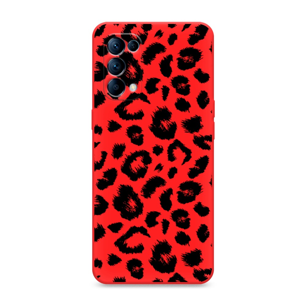 

Чехол Awog на Oppo Reno 5 "Окрас леопарда фон", Разноцветный, 255253-1