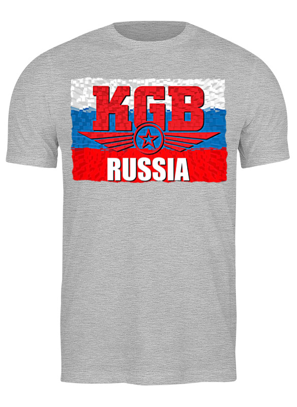 

Футболка мужская Printio Kgb - russia серая XL, Серый, Kgb - russia