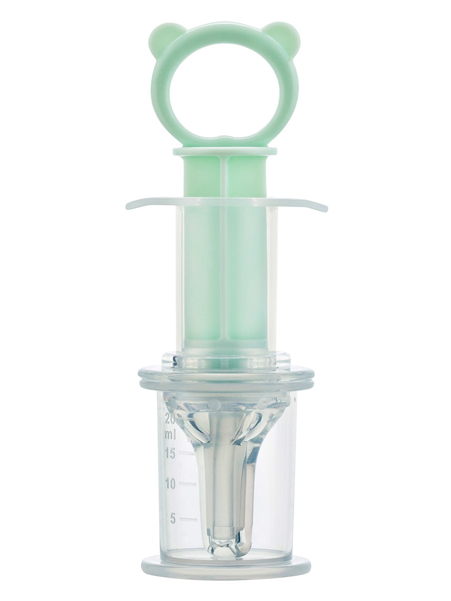 Дозатор для лекарств с мерным стаканчиком-колпачком Roxy Kids RMF-001, зеленый roxy kids силиконовый ночник cosmocat