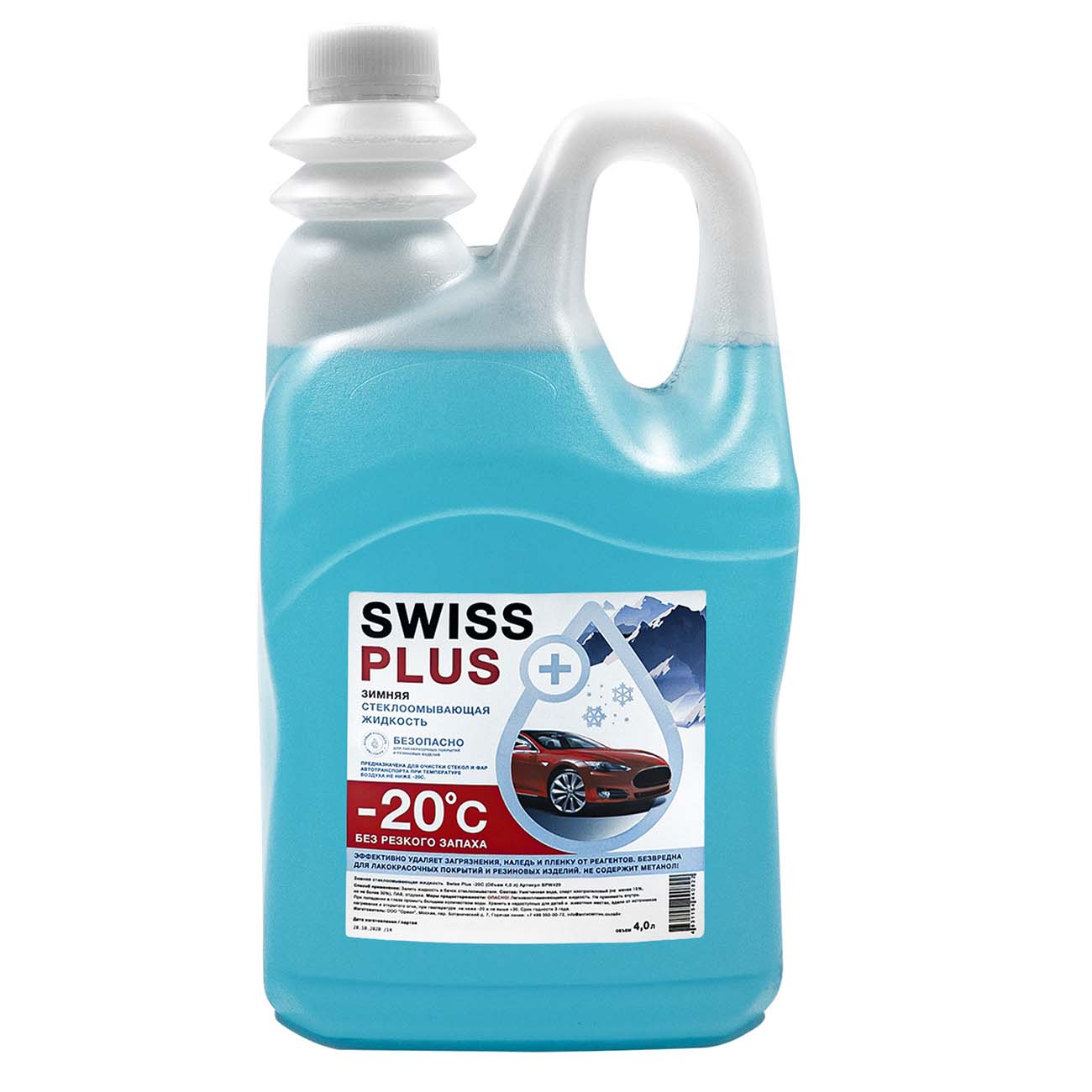 Незамерзающая жидкость Swiss Plus стеклоомывающая жидкость 4л (SPW420)