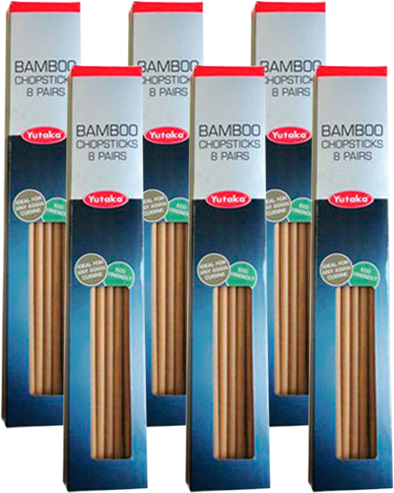 Набор Бамбуковых Палочек для Суши Yutaka 8 пар - 6 шт