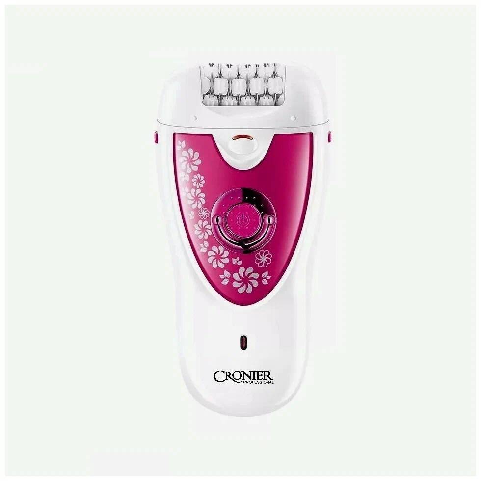 Эпилятор Cronier CR-8811 белый, розовый эпилятор cronier lady s grooming kit cr 8808 белый розовый