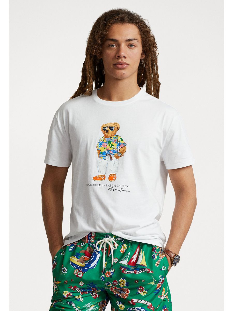 

Футболка мужская Polo Ralph Lauren PO222O0FC белая XS, Белый, PO222O0FC
