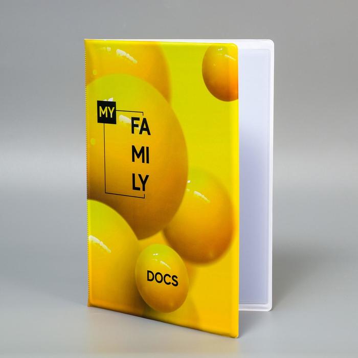 

Папка для документов Docs, 8 файлов, 4 комплекта, А4, Желтый