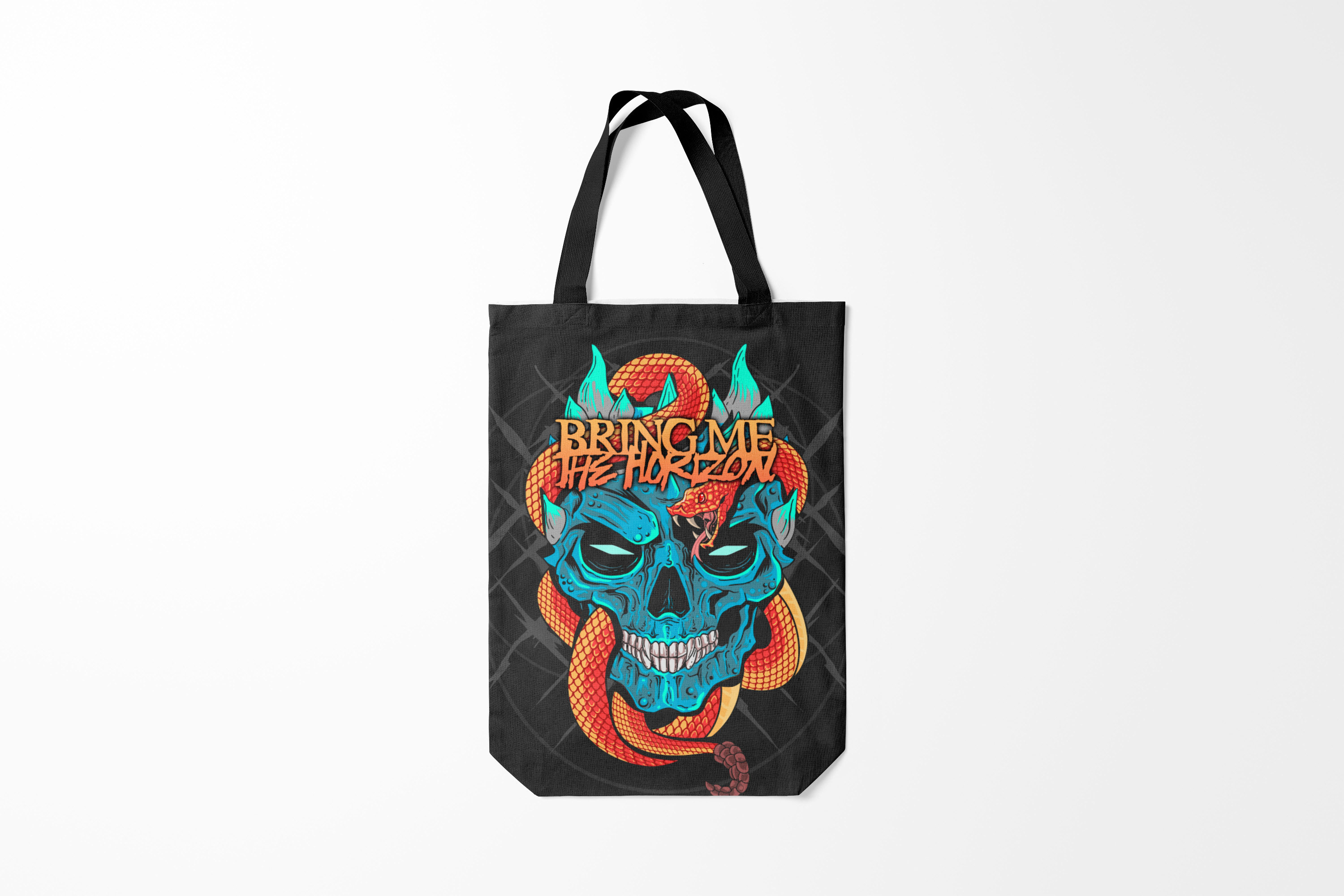 

Сумка шoппер унисекс Burnettie Bring Me the Horizon, черный, Bring Me the Horizon