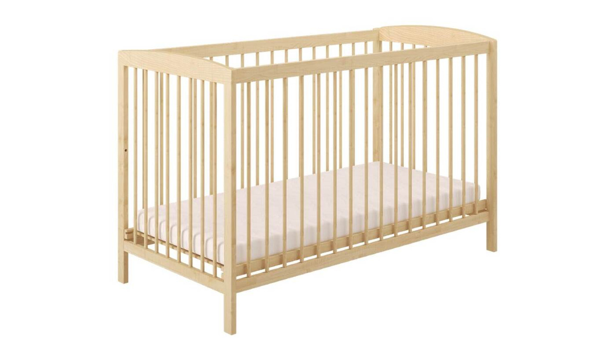 Кроватка детская Polini kids Simple 101, натуральный 0003022