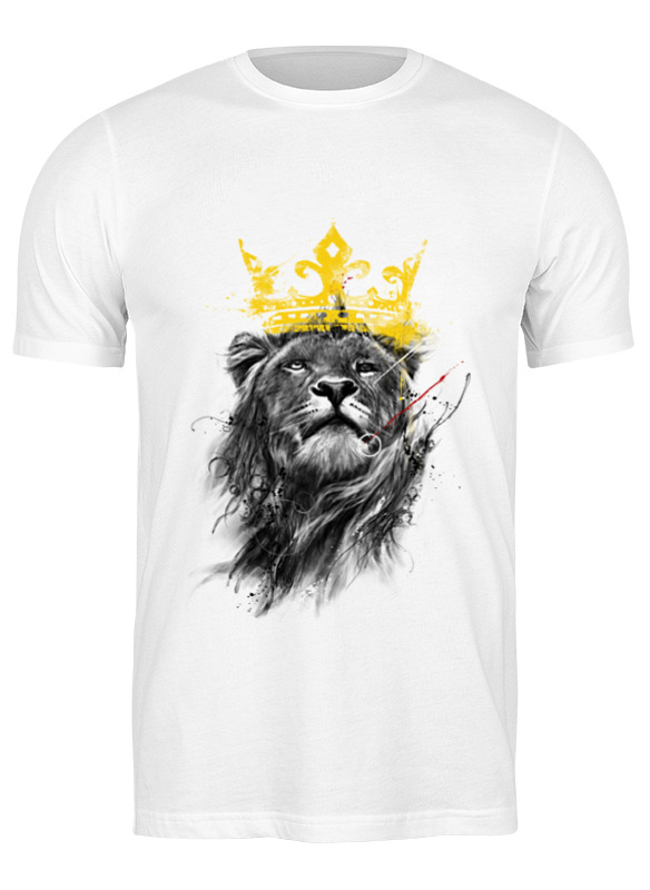

Футболка мужская Printio Король лев белая XL, Белый, Король лев