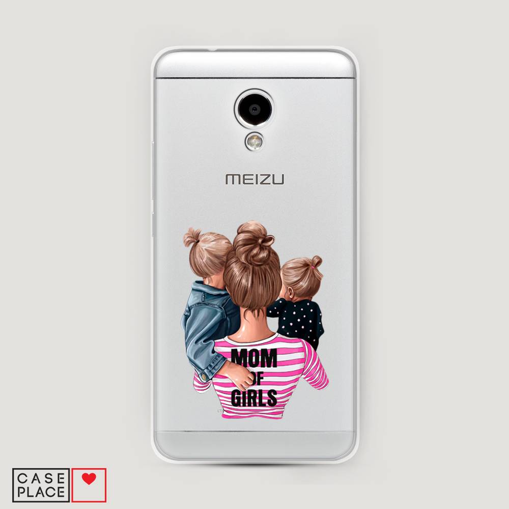 

Чехол Awog на Meizu M5S "Mom of Girls", Синий;розовый;черный, 72250-6