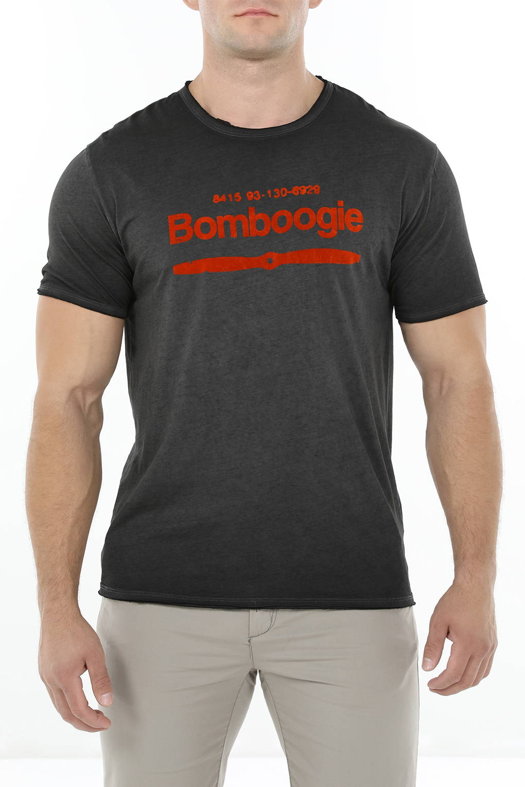 

Футболка мужская Bomboogie TM8517TJEP4 серая 2XL, Серый, TM8517TJEP4