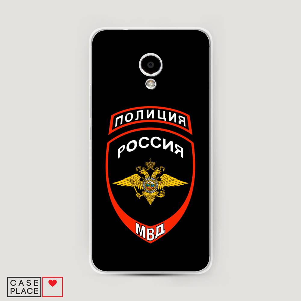 

Чехол Awog на Meizu M5S "Полиция шеврон", Черный;красный;белый, 72250-5