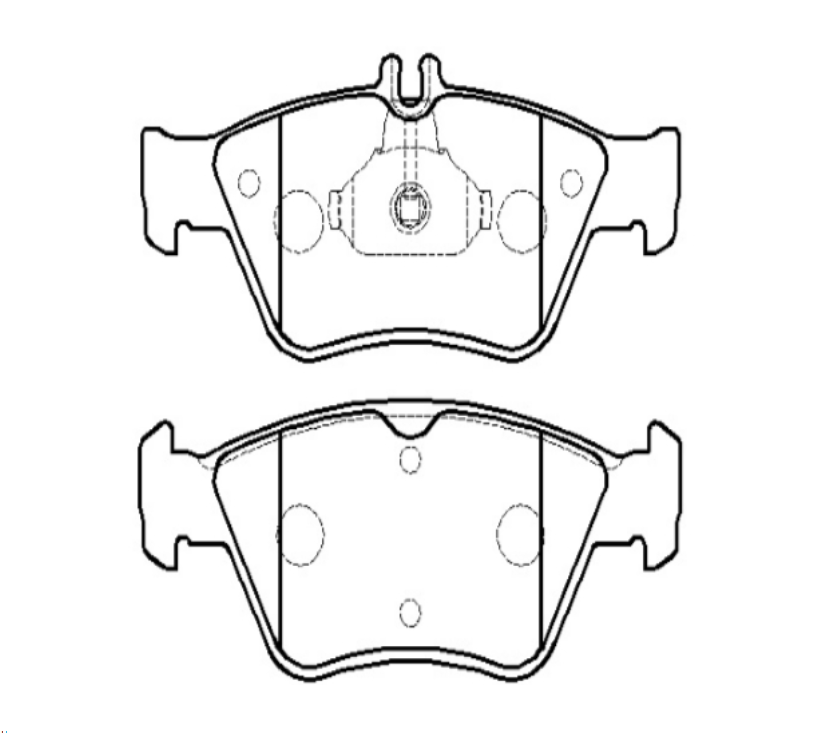 фото Hsb hp5195 колодки тормозные дисковые benz (w210) e-series 96- 1 шт