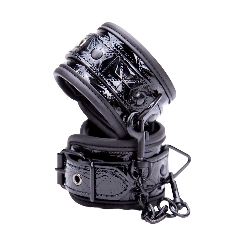 Поножи черные KISSEXPO БДСМ