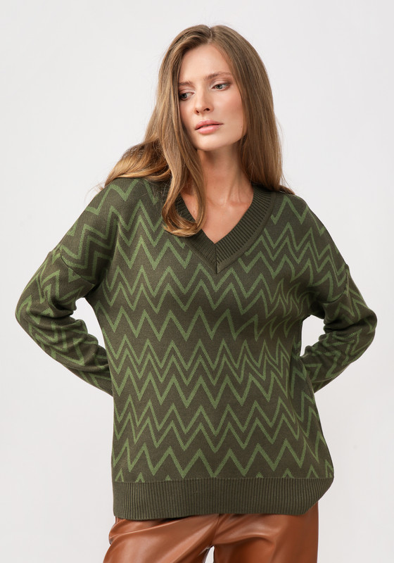 

Джемпер женский Vivawool 311281 зеленый 44 RU, 311281