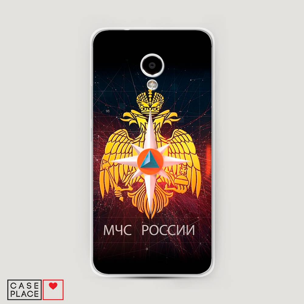

Чехол Awog на Meizu M5S "МЧС России", Черный;желтый;красный, 72250-5