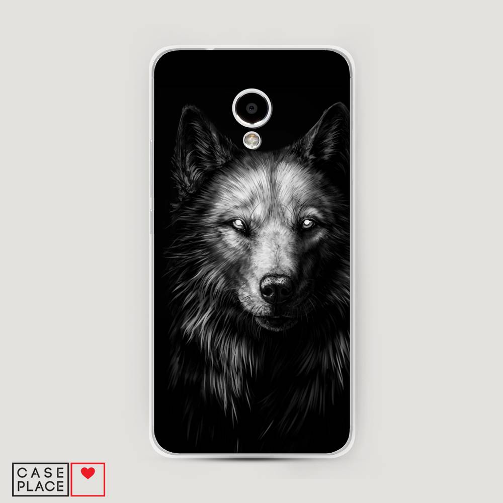 

Чехол Awog на Meizu M5S "Волк черно белый", Серый;бежевый;белый, 72250-1