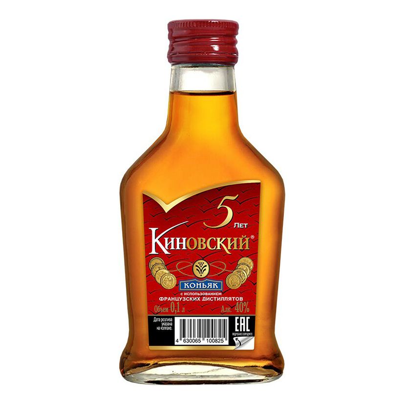 

Коньяк Киновский 5 лет 40% 0,1 л
