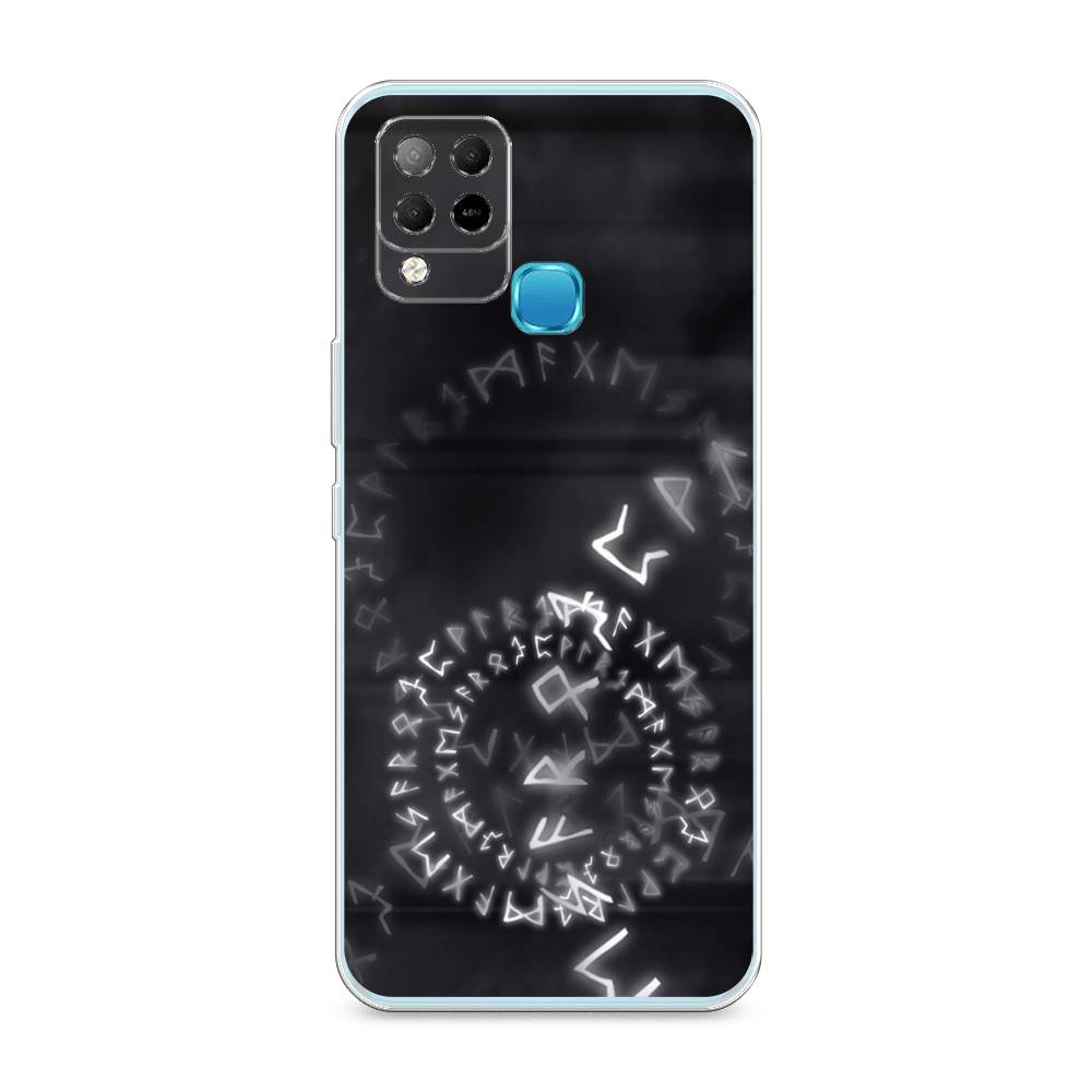 

Чехол на Infinix HOT 10S "Руны", Серый;черный, 3100250-3