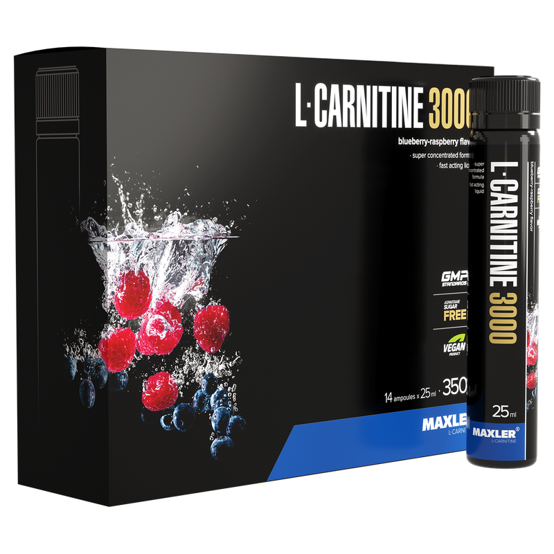 L-Carnitine 3000 Maxler 14x25 мл черника-малина