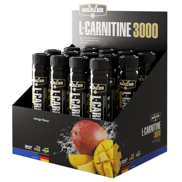 Л-карнитин MAXLER L-Carnitine 3000 14x25 мл (Манго)