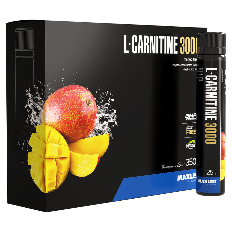 L-Carnitine 3000 Maxler 14x25 мл Манго 2054₽