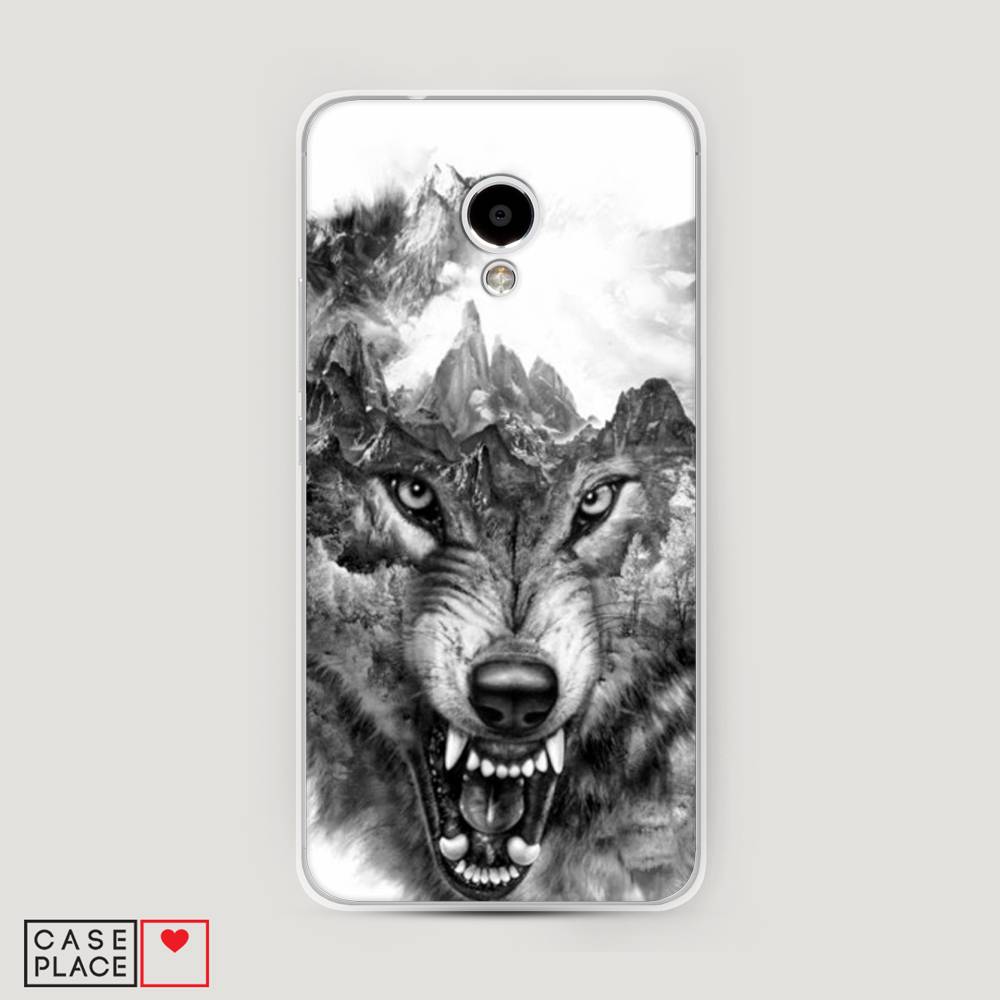 

Чехол Awog "Волк в горах" для Meizu M5S, 72250-1