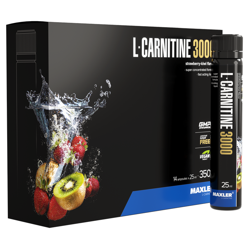 L-Carnitine 3000 Maxler 14x25 мл Клубника-киви 2054₽