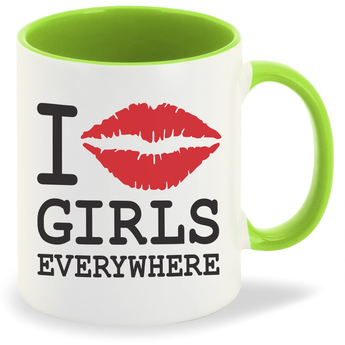 

Кружка CoolPodarok I girls everywhere, I girls everywhere