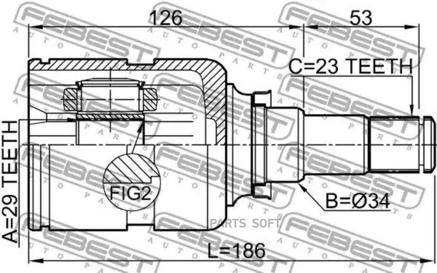 

Шрус Febest 0111ZZE132U
