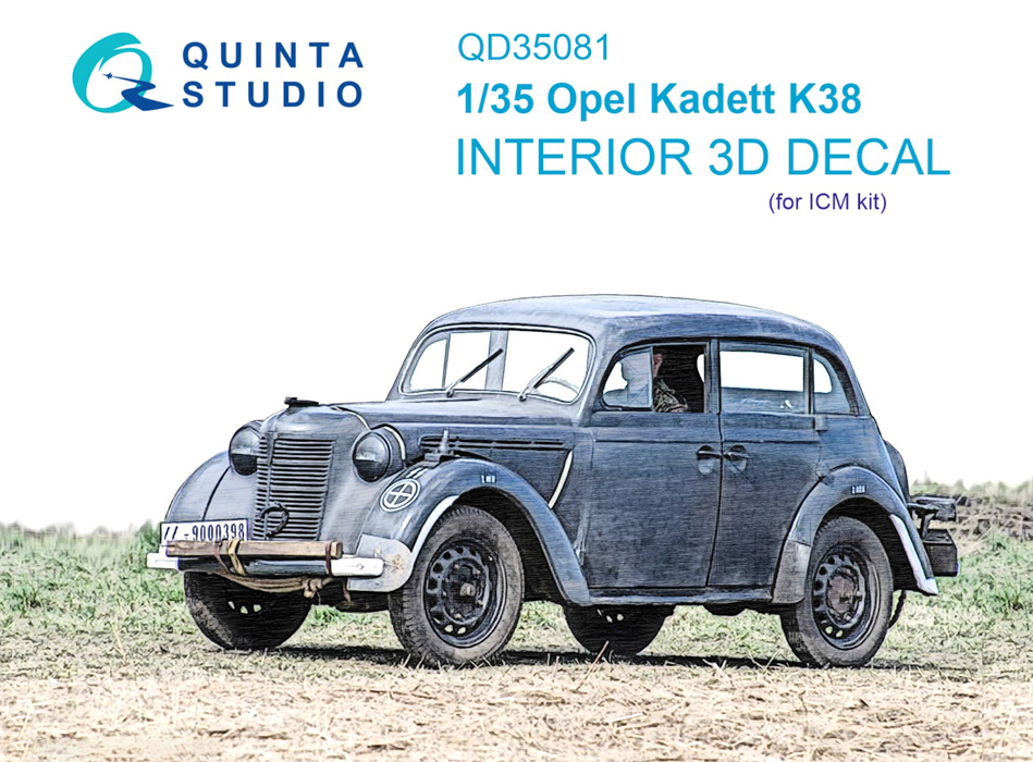 

QD35081 3D Декаль интерьера кабины Opel kadett k38 ICM, Цветной