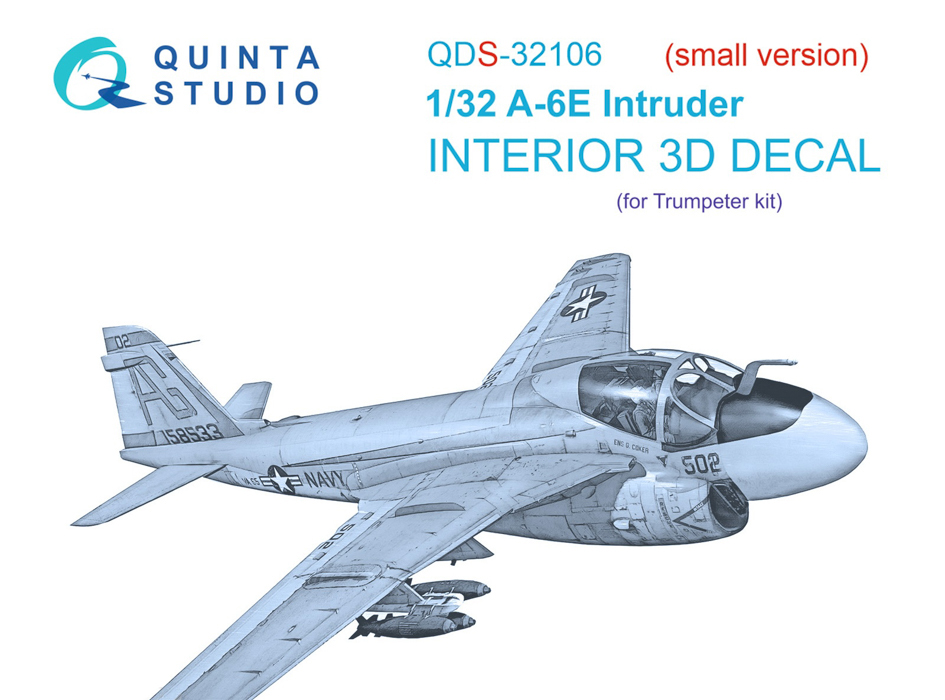 

QDS-32106 3D Декаль интерьера кабины A-6E Intruder Trumpeter Малая версия, Цветной