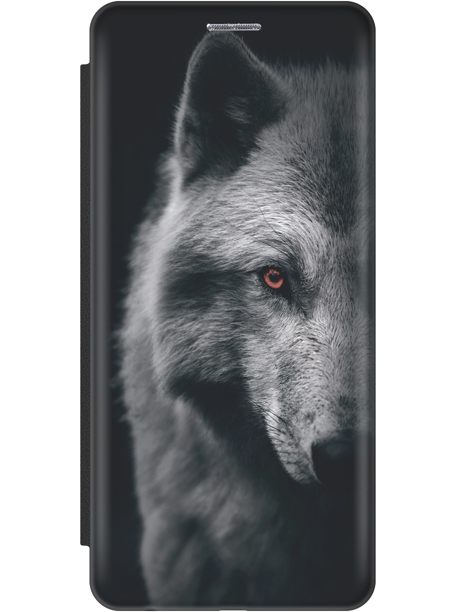 

Чехол-книжка на Samsung Galaxy S24 с рисунком "Красноглазый волк" черный, Красный;серый;черный, 20011917