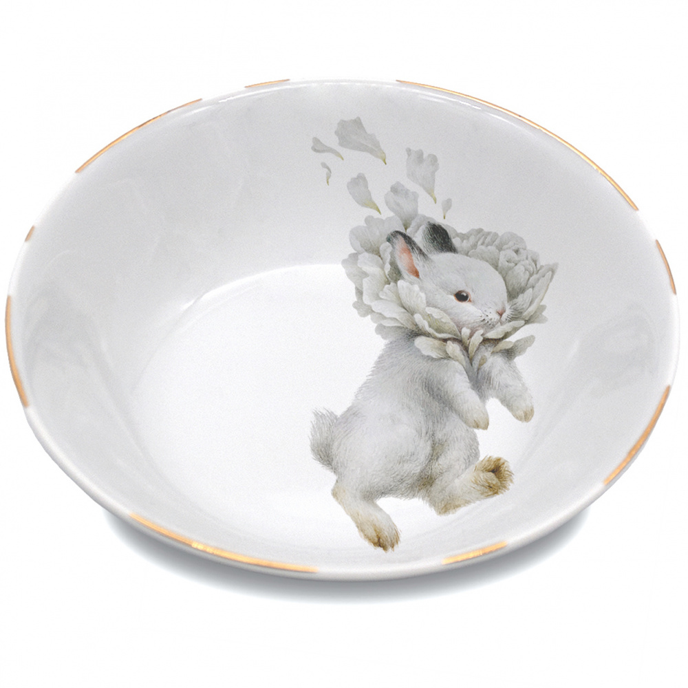 

Пиала 600 мл "Крольчонок/Белый пион" Счастье в мелочах, Пиала 600 мл "Крольчонок/Белый пион"