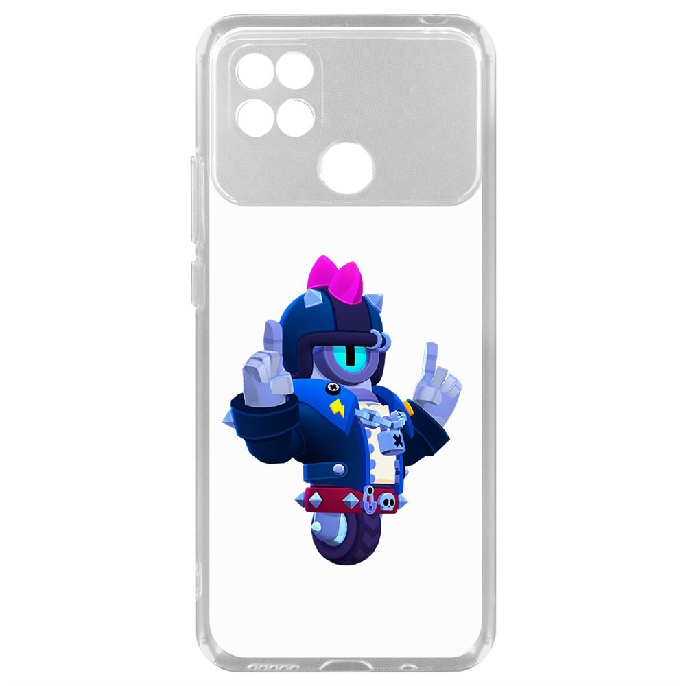 

Чехол-накладка Brawl Stars-Дикий Сту для Poco C40, Прозрачный