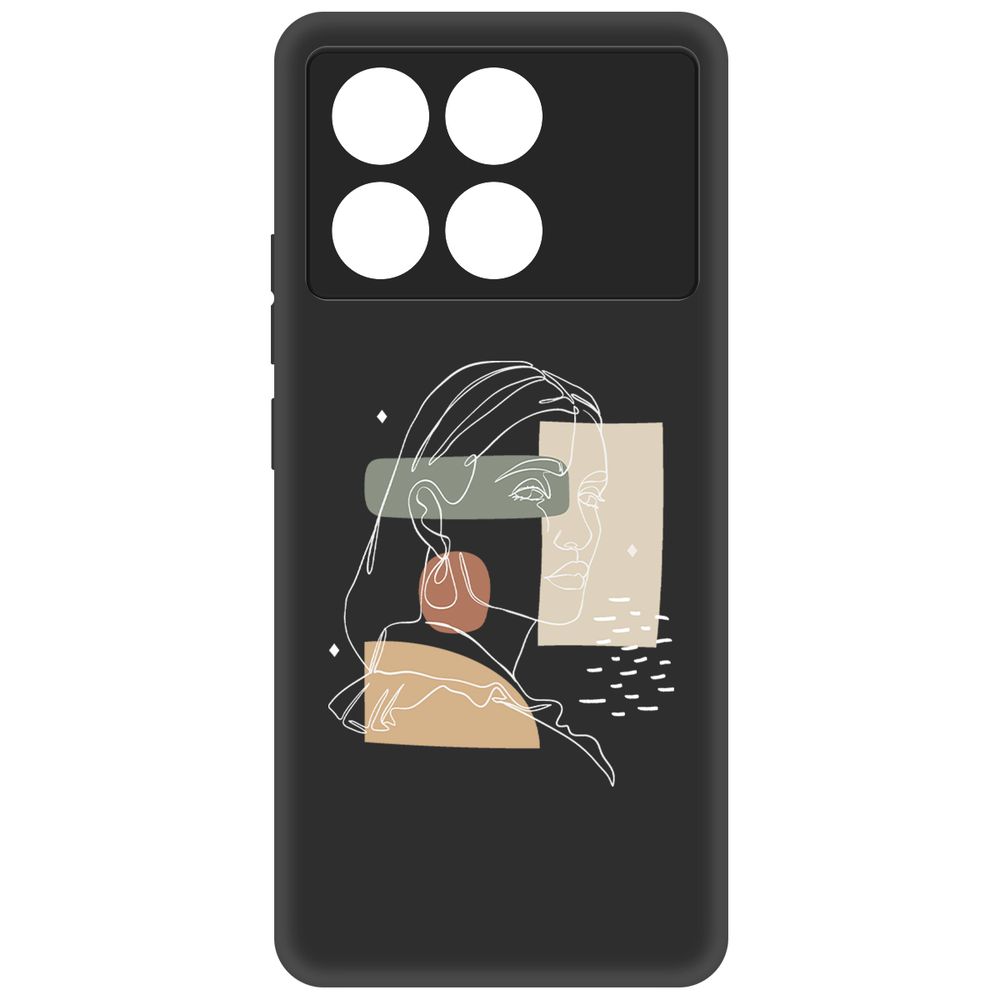 

Чехол-накладка Krutoff Soft Case Уверенность для Poco X6 Pro черный