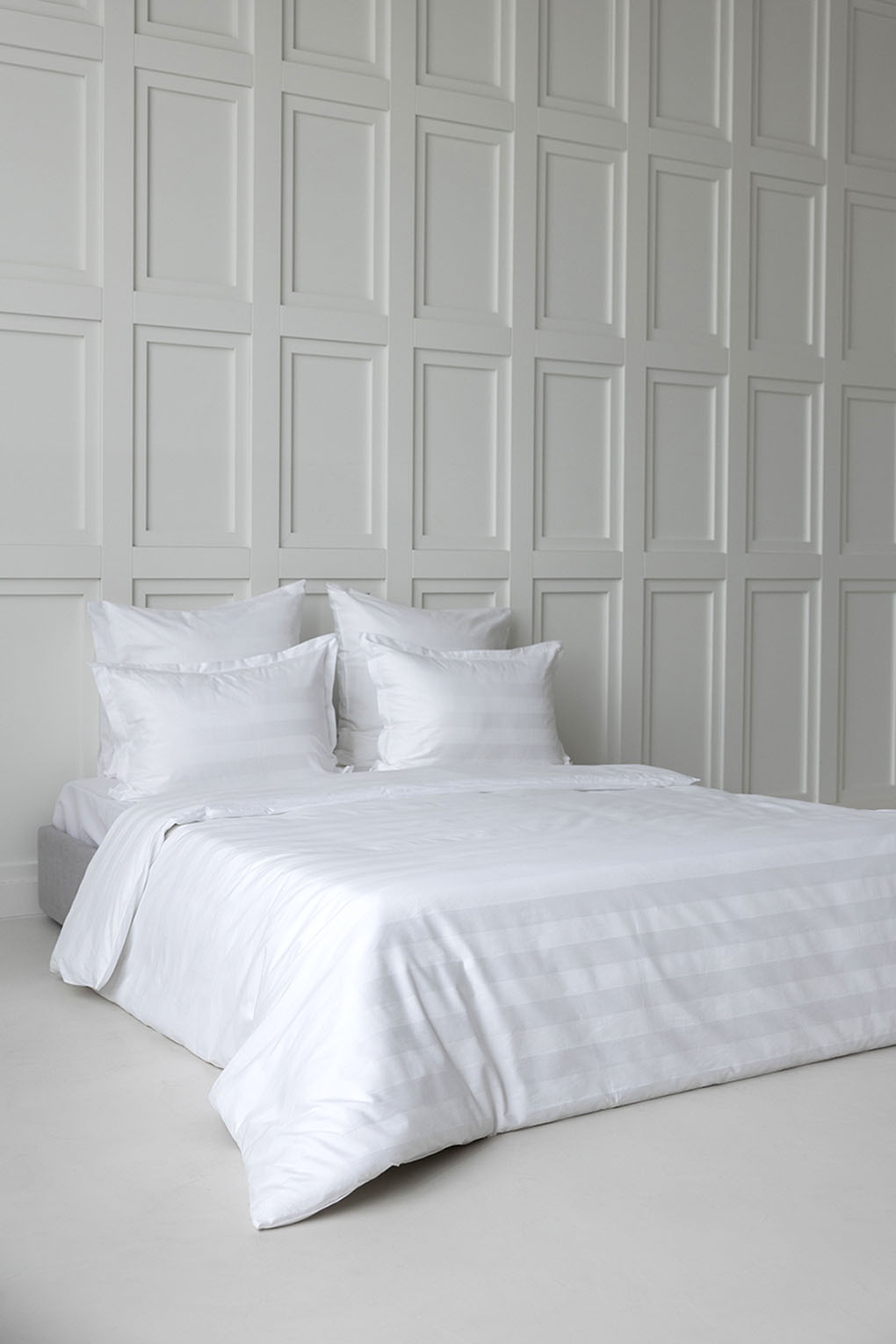 

Пододеяльник из сатина Suite Stripe, 21maison 150x210, Белый