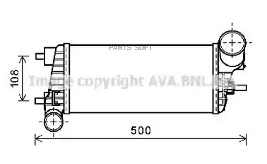 

Интеркулер FORD AVA QUALITY COOLING FDA4471
