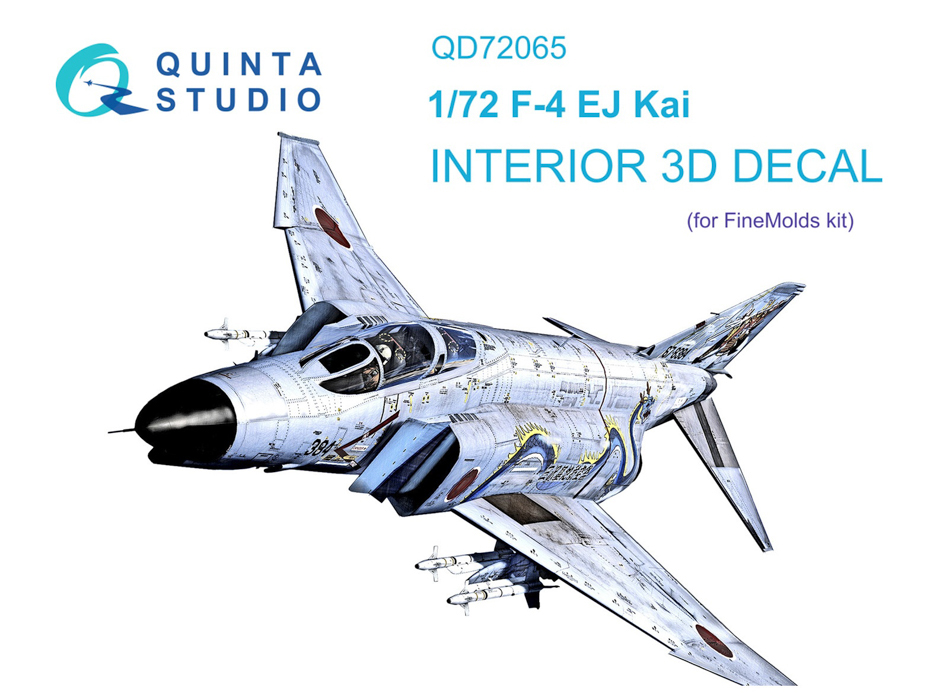 

QD72065 3D Декаль интерьера кабины F-4EJ KAI FineMolds, Цветной
