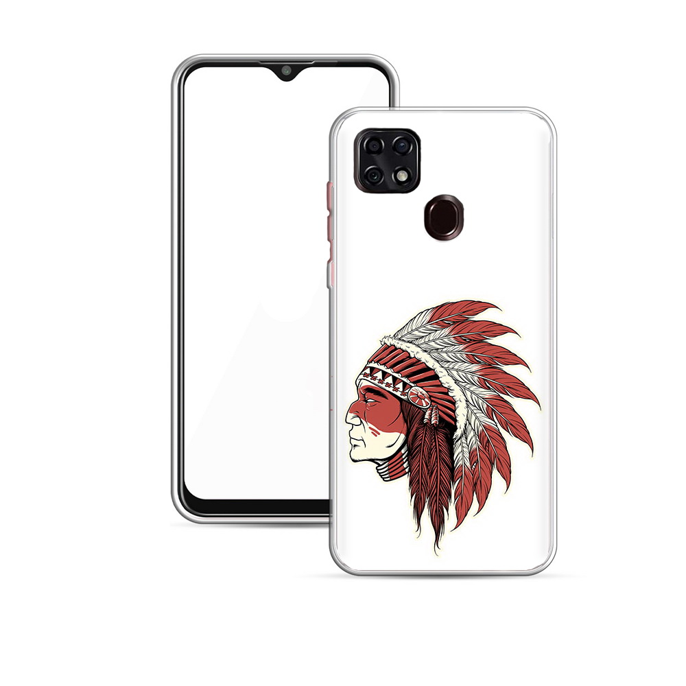 

Чехол MyPads Tocco для ZTE V2020 красный индеец (PT226946.457.411), Прозрачный, Tocco