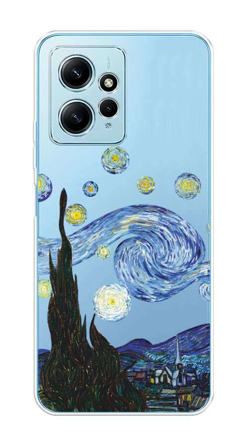 

Чехол Homey на Xiaomi Redmi Note 12 4G "Ночь Ван Гога", Голубой;синий;черный, 318350-1